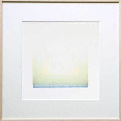 pencil-on-2-layer-paper | blue-green | Helena van Essen©
